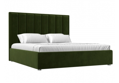 Интерьерная кровать Афродита 160 Микровельвет Зеленый