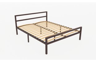 Кровать Наргиз 1.6 коричневый муар НЗ.160.200.К
