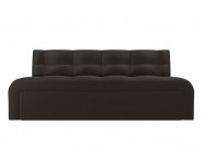 Диван кухонный прямой Люксор Экокожа Коричневый