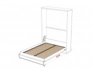 Шкаф-кровать Kart 36мм 140x200 Белый классический