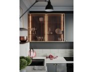 Модульная кухня угловая Перфетта Royal 1,6*2,4 Platinum Grey