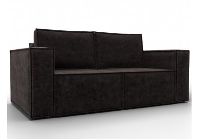 Диван прямой Куба мини Велюр BRUT 17 коричневый