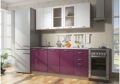 Модульная кухня Виола Бриз - фиолетовый металлик