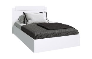 Кровать Эко 1,4м белый гладкий