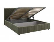 Кровать Нельсон 1,4м Велюр Тростниковый Зигзаг (вар.1)