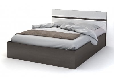 Кровать Вегас 1,4м венге/белый глянец