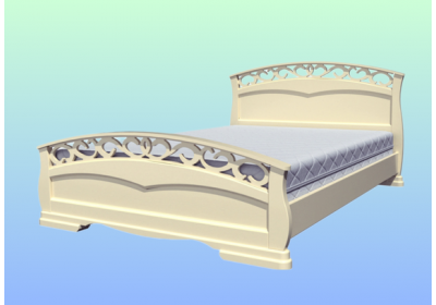 Кровать Грация-1 1,6 слоновая кость