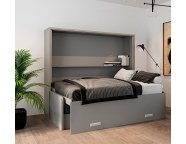 Шкаф-кровать Bora Sofa 36мм 140x200 Серый асфальт