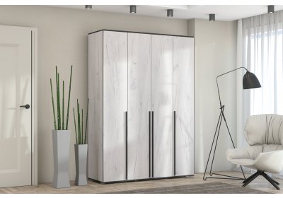 Шкаф Норден 1600 Дуб крафт белый