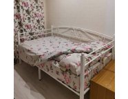 Кровать Валенсия 1.2 белый муар ВАЯ.120.200.Б